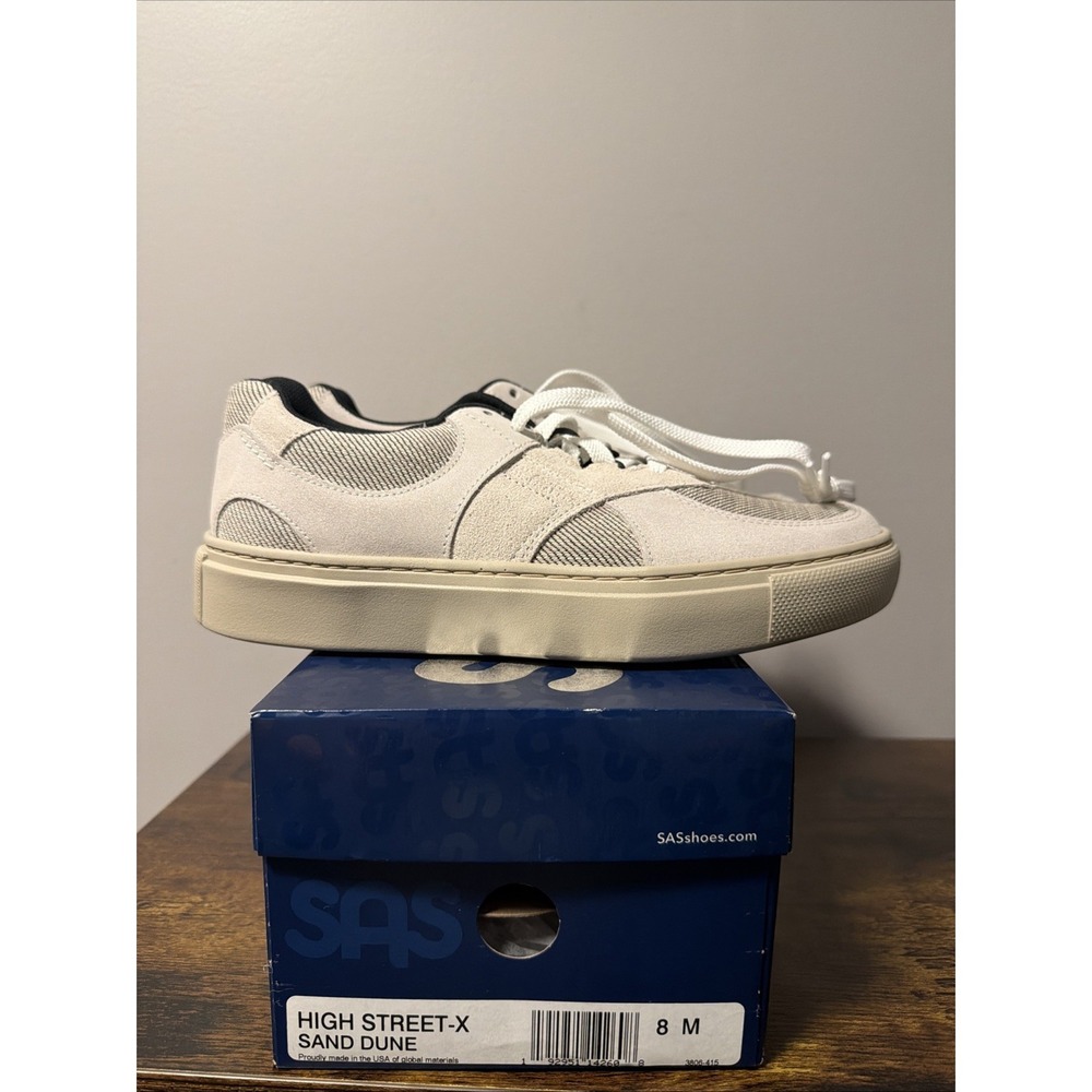 NEW SAS High Street-X Lace Up Sneakers, Sand Dune, Women's Sz 8M, MSRP $219